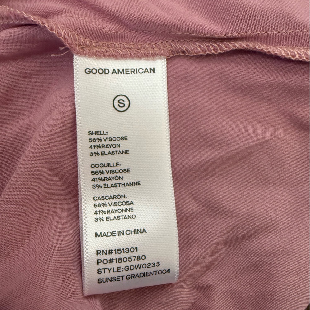 NWT Good American Satin Slip Maxi Dress - sz small - Picture 13 of 13